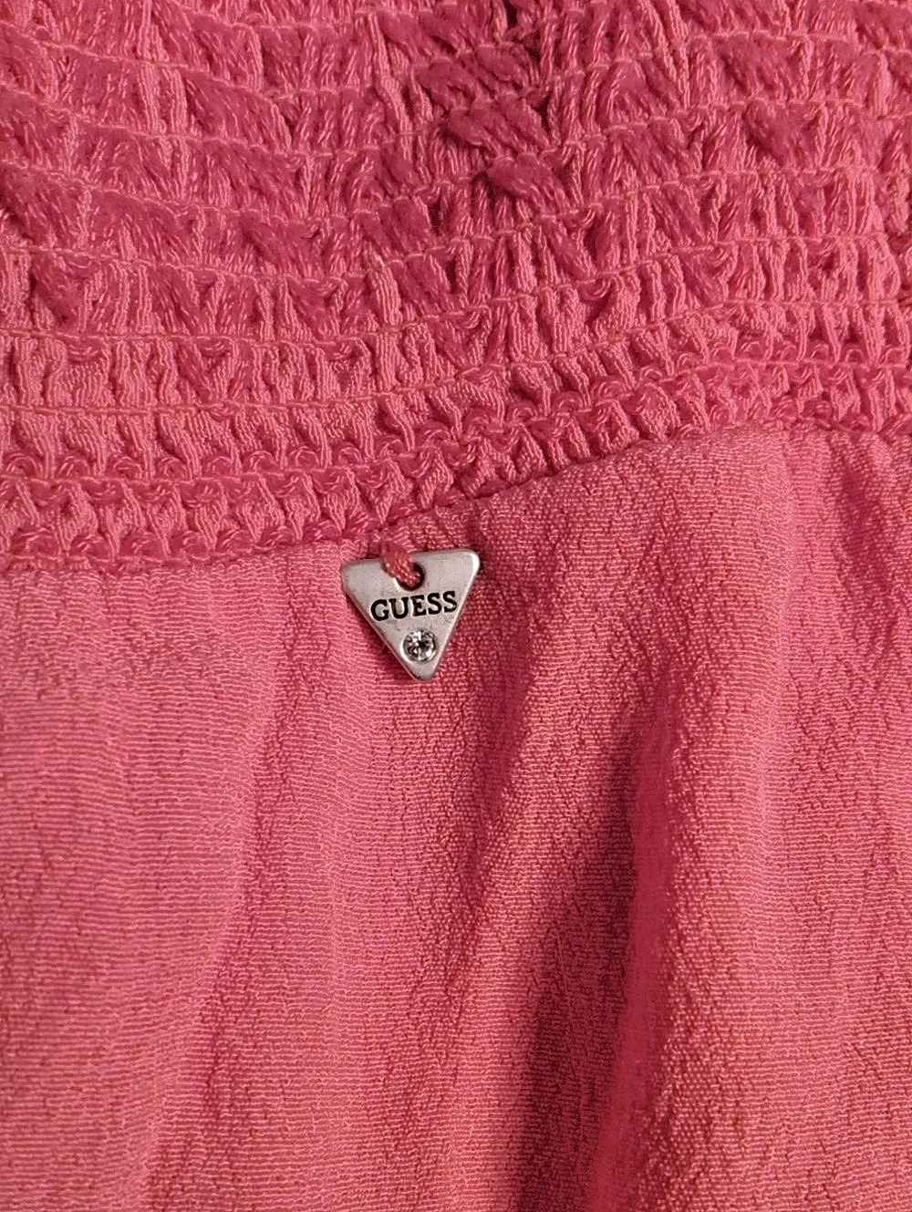 Guess Pink Ruffle Mini Dress - Picture 3 of 5